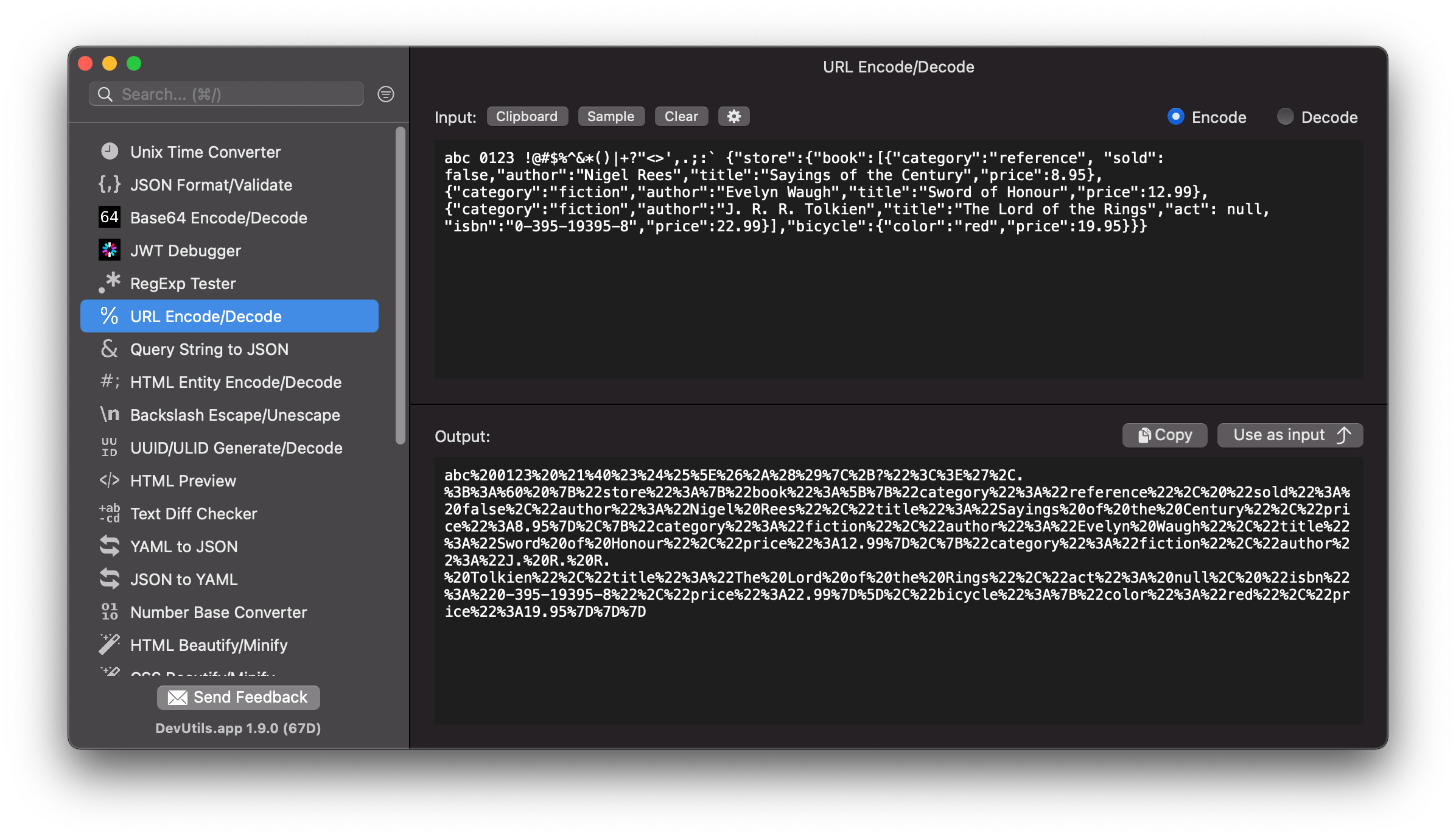 DevUtils.app: URL Encoder/Decoder macOS app