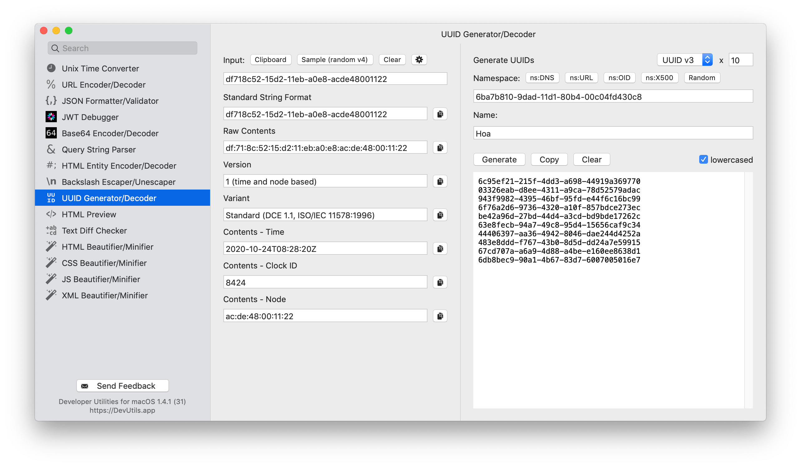 Generator/Decoder